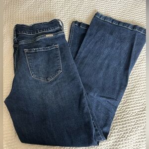 KanCan Women's Dark Blue Wide Leg Flare Jeans